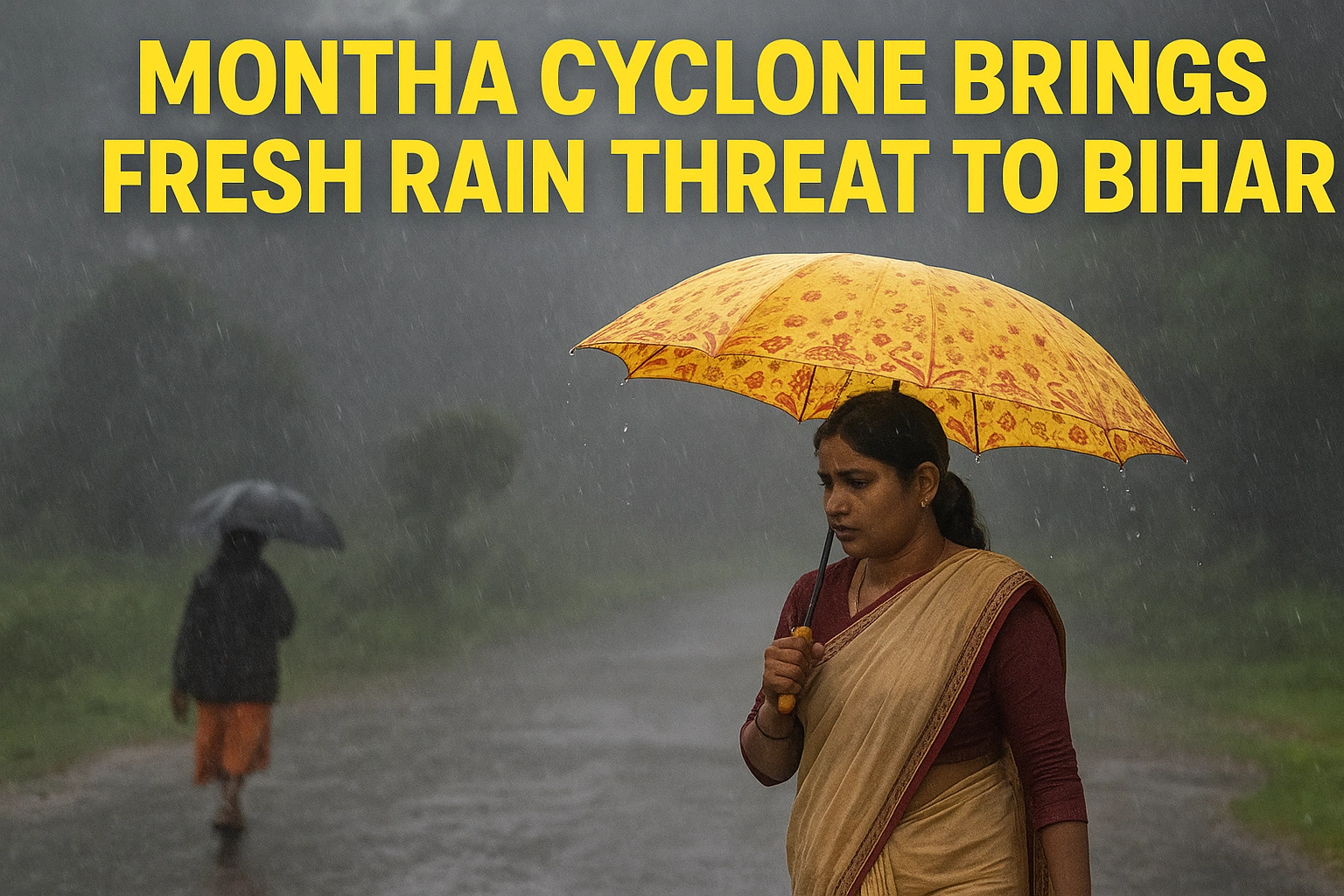 Montha Cyclone Brings Fresh Rain Threat to Bihar as IMD Sounds Weather Alert