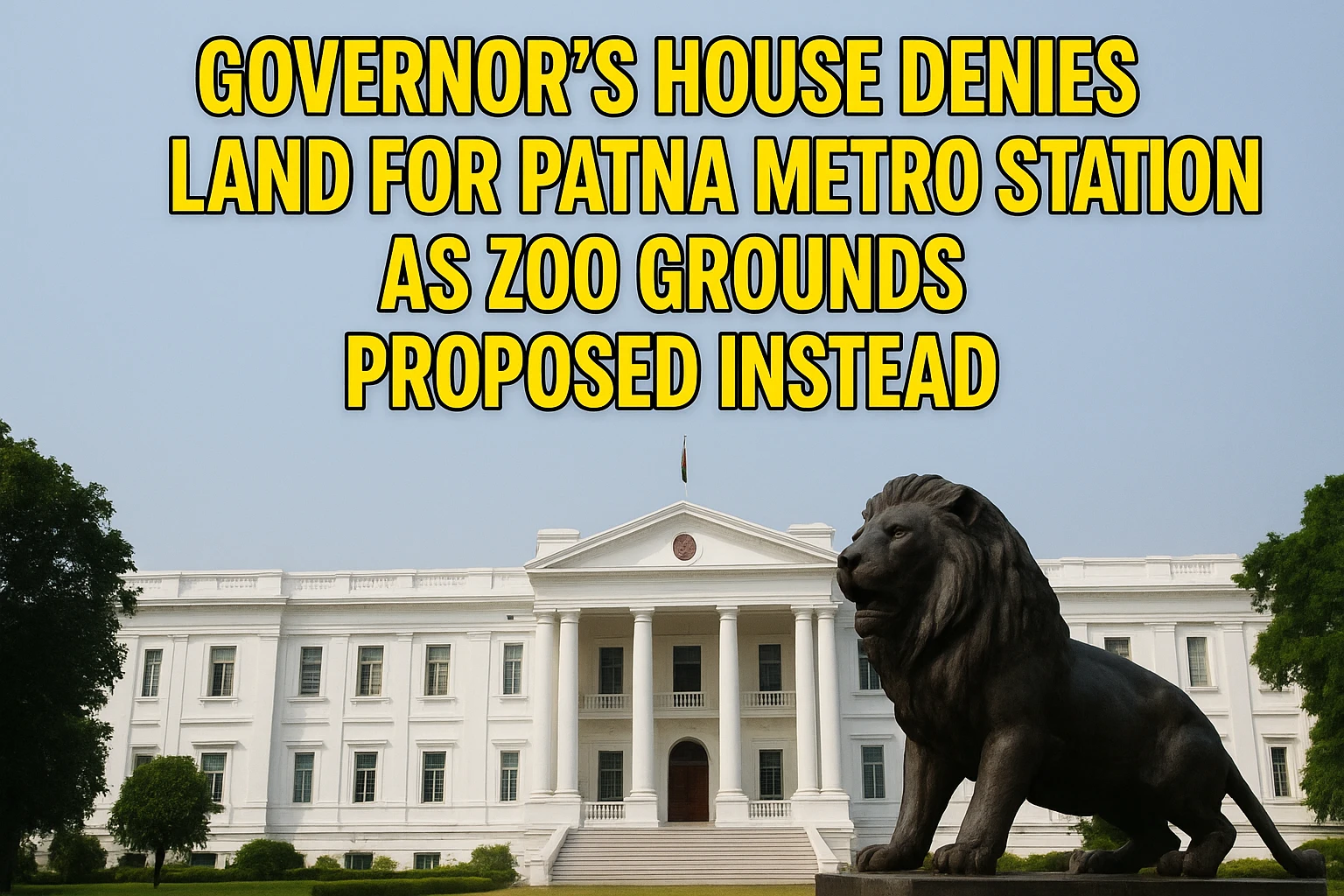 Governor’s House Denies Land for Patna Metro Station as Zoo Grounds Proposed Instead