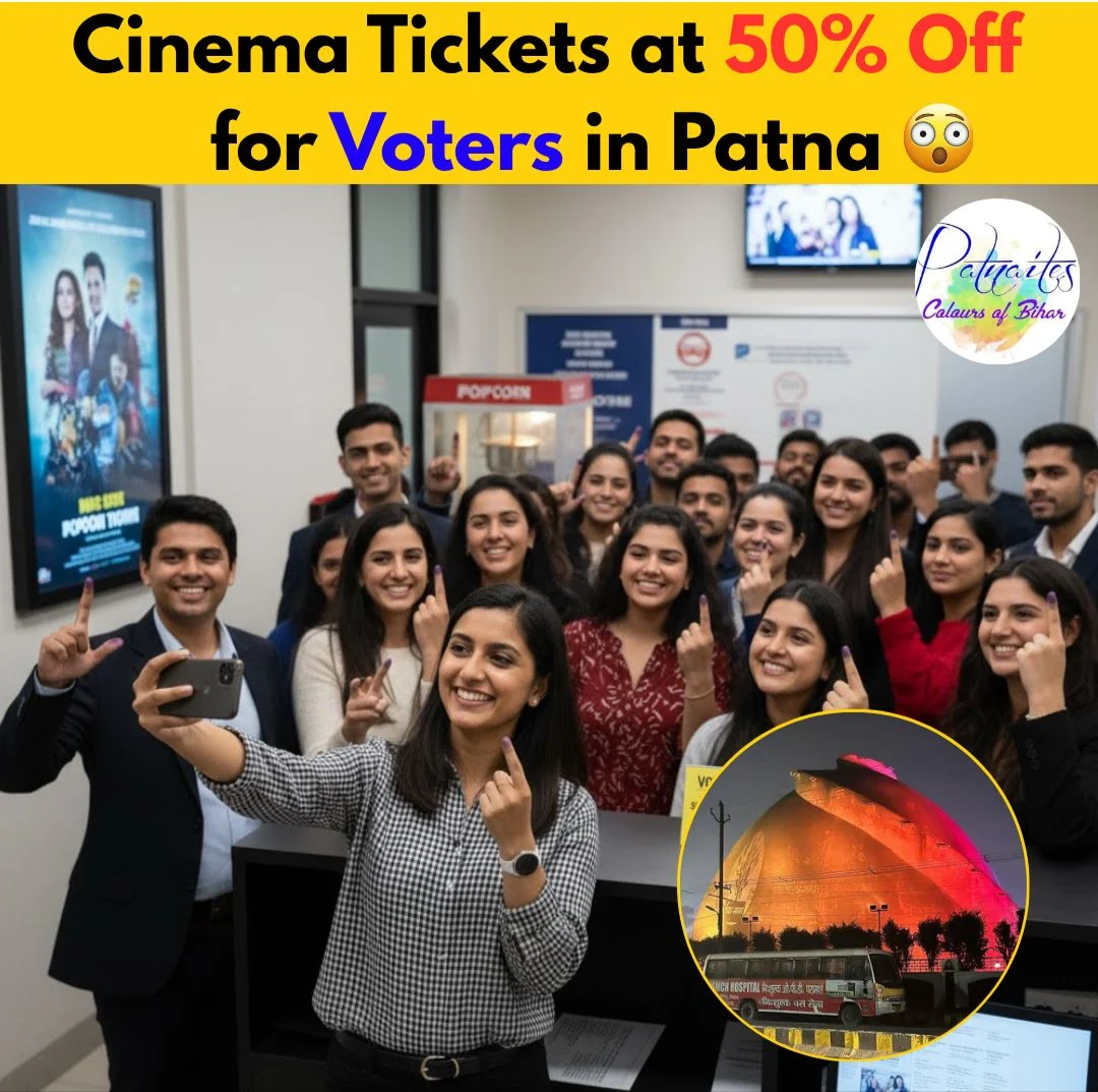 Patna Cinemas to Offer 50% Discount on Movie Tickets for Voters on November 6–7