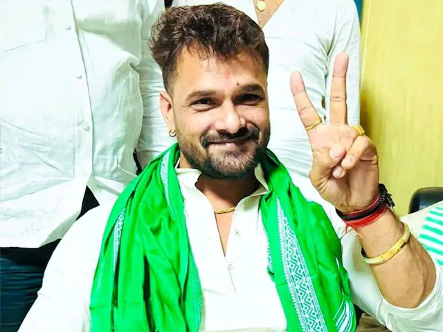 Actor-turned-candidate Khesari Lal Yadav trails significantly in Chhapra, breaks into emotional address
