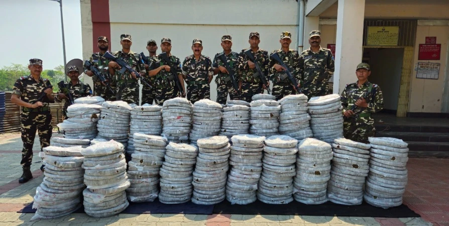 Illegal Arms and Drugs Seized in Major Border Crackdown Near Bihar–Nepal Frontier