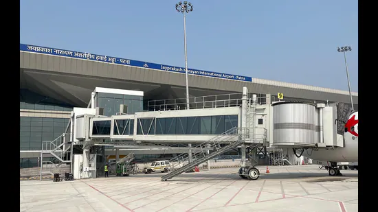 Third Aerobridge Becomes Operational at Patna Airport, Enhancing Passenger Convenience