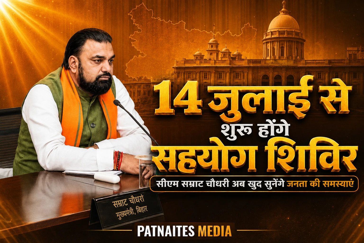 बिहार में सुशासन की नई पहल: CM सम्राट चौधरी ने शुरू किया 'सहयोग' कार्यक्रम, 'सहयोग पथ' और नए केंद्र का किया उद्घाटन